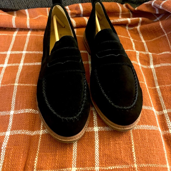 Wmns 12M black Kelsi Dagger loafers - Picture 1 of 5
